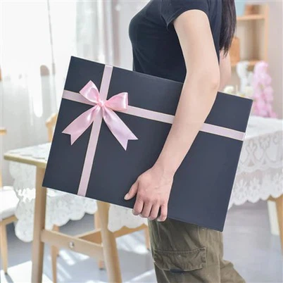 Фабрика Outlet Black Pantone Color Подарункова коробка небо і обкладинка Земля квадратна велика творча упаковка коробка